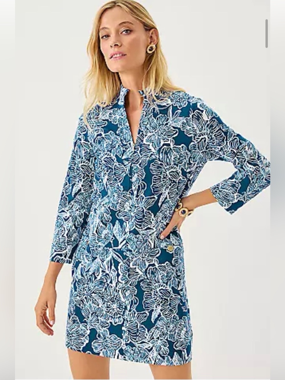 Lilly Pulitzer Rosie Dress Starlight Navy Unforgettable size XL